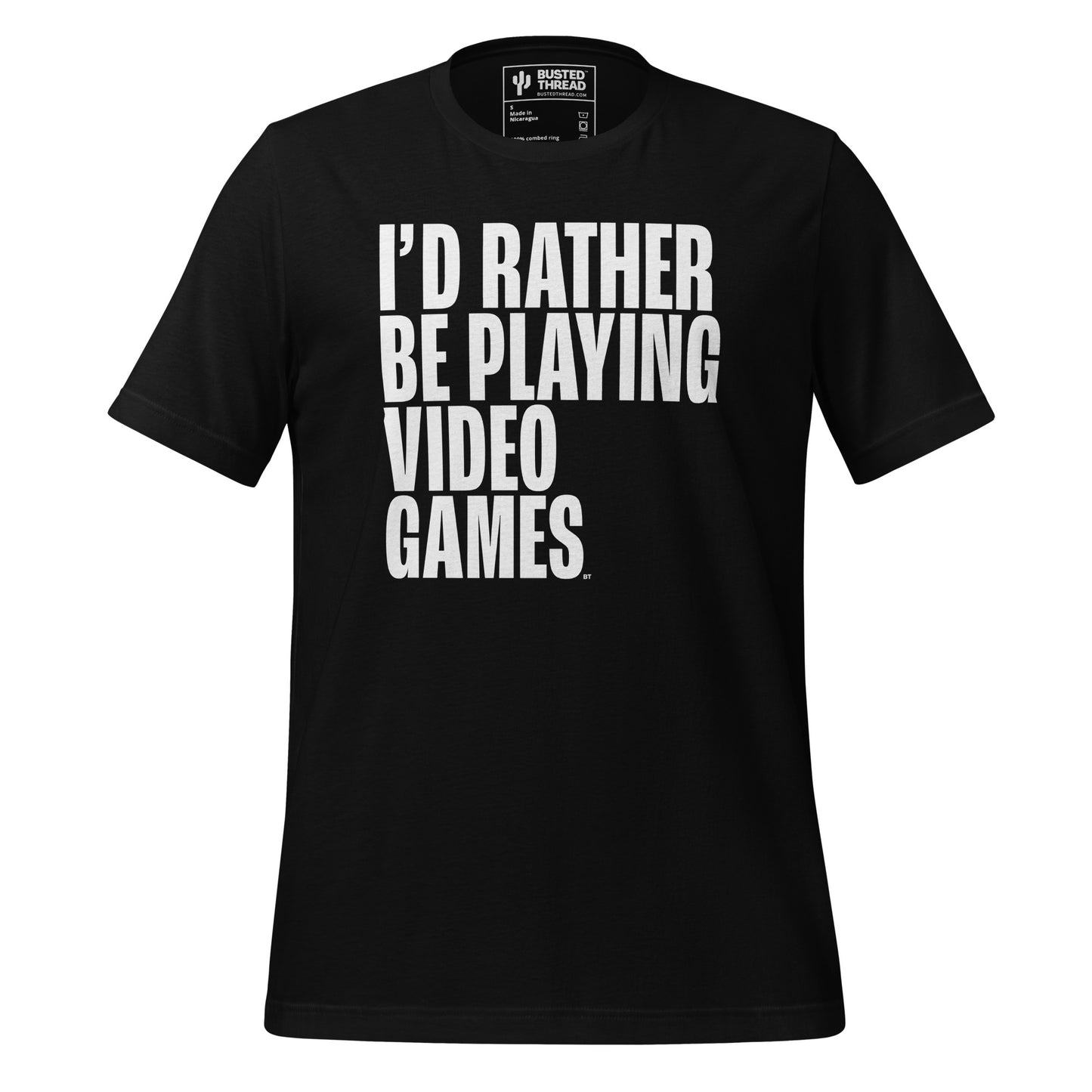I'D RATHER BE PLAYING VIDEO GAMES TEE